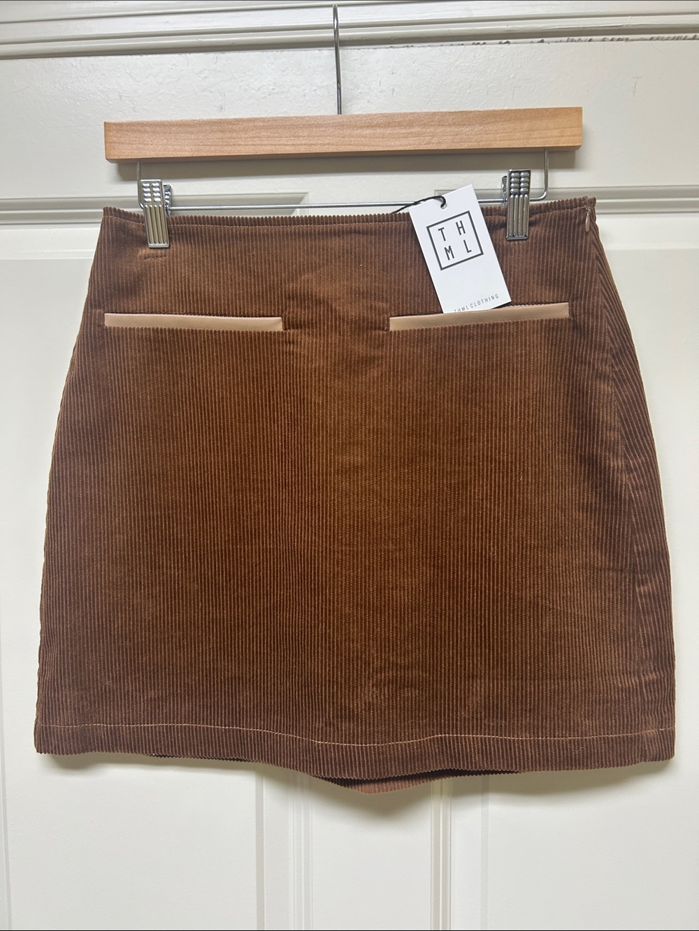 HTML New With Tags! Corduroy Chocolate Skirt. Great for fall!